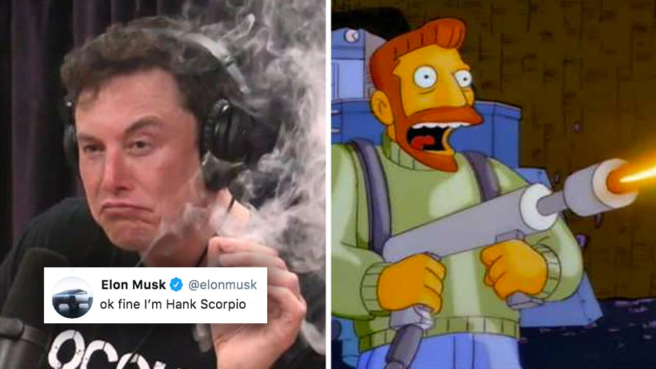 Elon Musk y Hank Scorpio