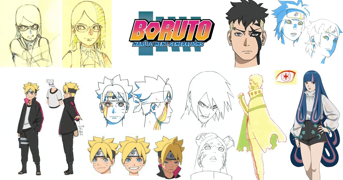 Fan art de Sarada adulta con el nuevo diseño de Boruto